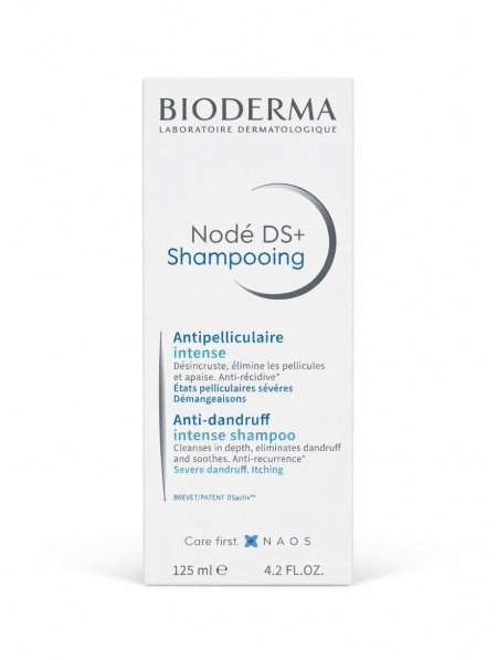 شامبو بيوديرما نوديه DS+ المكثف ضد القشرة والحكة 125 مل – Bioderma Nodé DS+ Intense Anti-Dandruff Shampoo